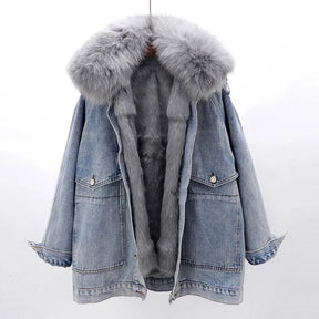 Jaqueta Jeans Feminina com Forro Para Inverno – (Promoção de Inverno 2026)