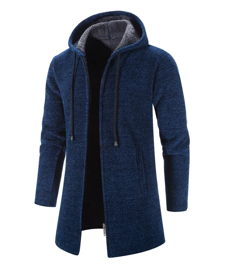Moletom Masculino com Zíper Oversize e Capuz