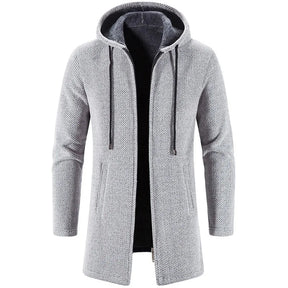Moletom Masculino com Zíper Oversize e Capuz