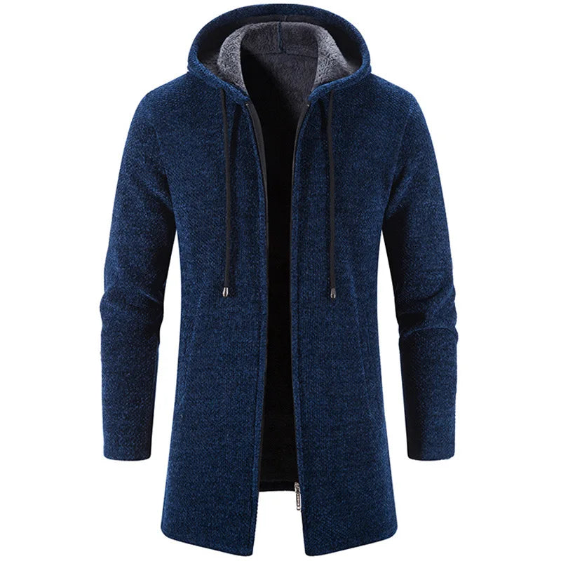 Moletom Masculino com Zíper Oversize e Capuz