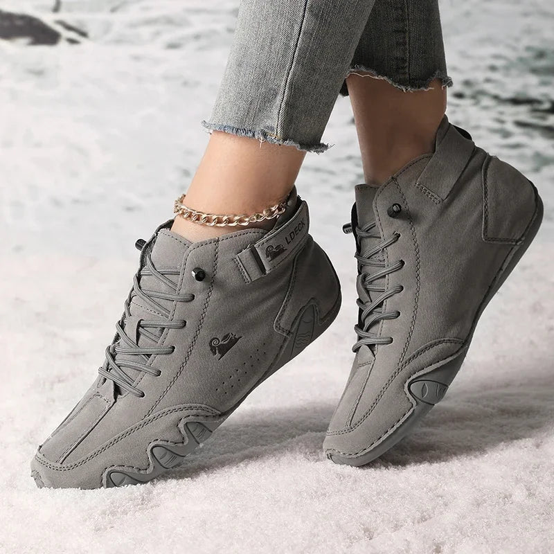 Bota Feminina Retrô Design Trendy Antiderrapante -