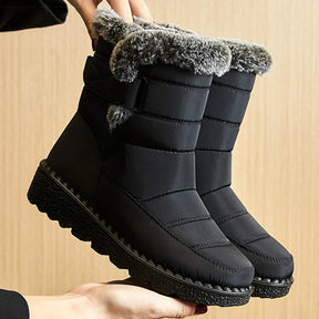 Bota Feminina Para Inverno Impermeável Salto Baixo - Conjunto Inverno