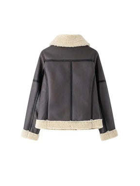 Jaqueta Feminina Para Inverno Estilo Elegante com Detalhe em Cinto