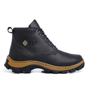 Bota Coturno Masculina com Design Robusto Estilo Sofisticado