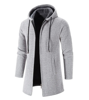 Moletom Masculino com Zíper Oversize e Capuz