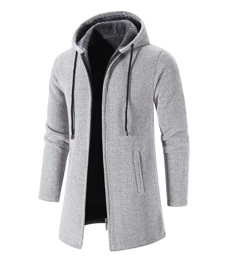 Moletom Masculino com Zíper Oversize e Capuz
