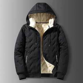 Casaco Masculino de Inverno com Capuz Forro Polar Gola Alta - (Promoção de Inverno 2025)