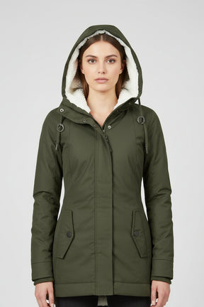Jaqueta Parka Feminina Forrada com Lã para Inverno Glacier (PROMOÇÃO 2026)