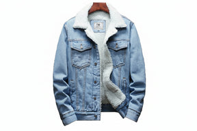 Jaqueta Jeans Masculina Inverno com Lã Interna