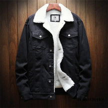 Jaqueta Jeans Masculina Inverno com Lã Interna