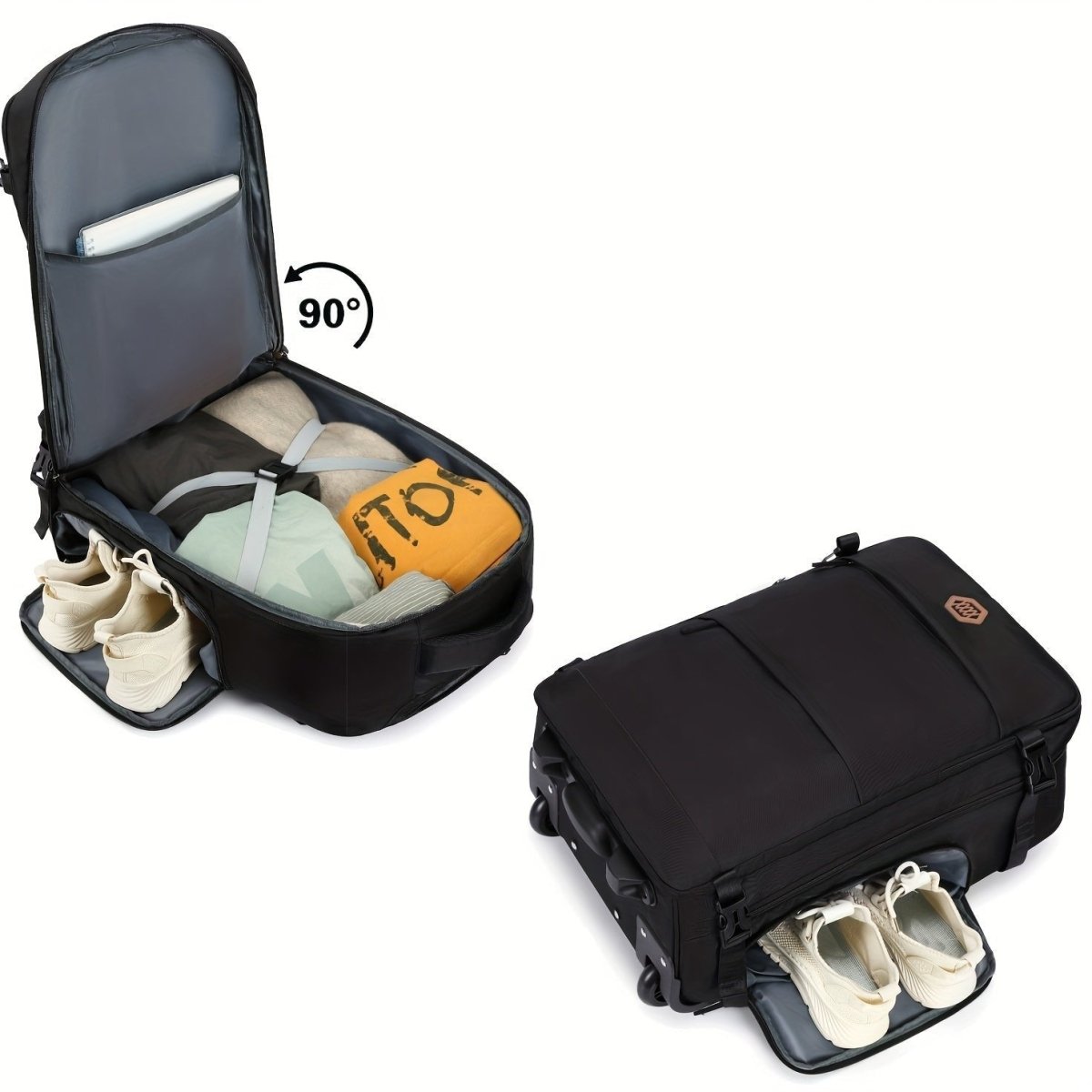 Mochila de Viagem com Rodas Unissex - Resistente à Água, Notebook 17" - PROMOÇÃO OUTUBRO