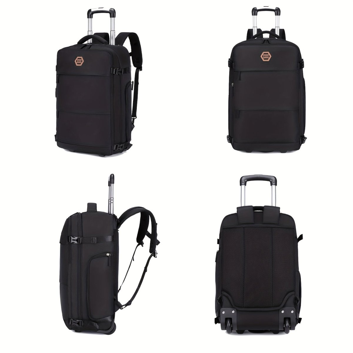 Mochila de Viagem com Rodas Unissex - Resistente à Água, Notebook 17" - PROMOÇÃO OUTUBRO