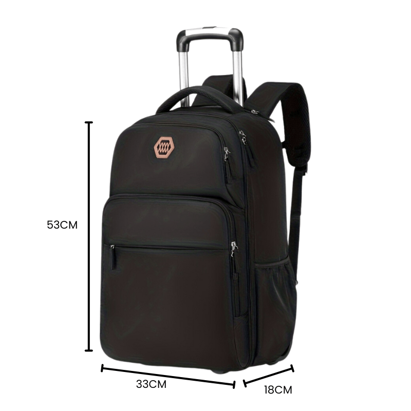 Mochila de Viagem com Rodas Unissex - Resistente à Água, Notebook 17" - PROMOÇÃO OUTUBRO